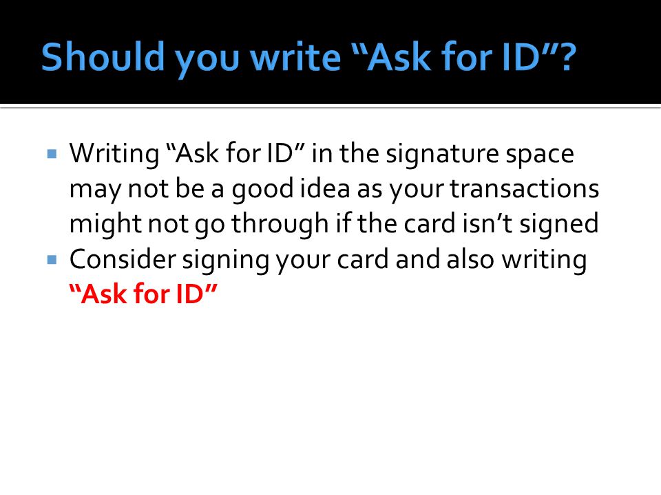 ID cards, advantages and disadvantages?